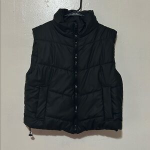 Women's Black Puffer Vest